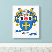 Miller Family Crest Canvas Afdruk (Insitu (Houten vloer))