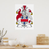 Miller Family Crest Poster (Keuken)
