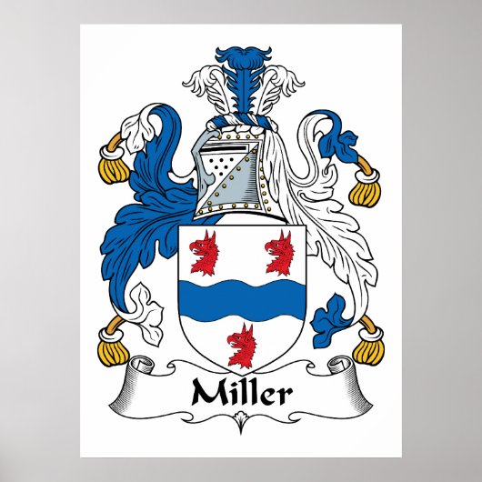 Miller Family Crest Poster (Voorkant)