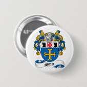 Miller Family Crest Ronde Button 5,7 Cm (Voorkant /achterkant)