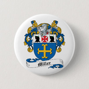 Miller Family Crest Ronde Button 5,7 Cm