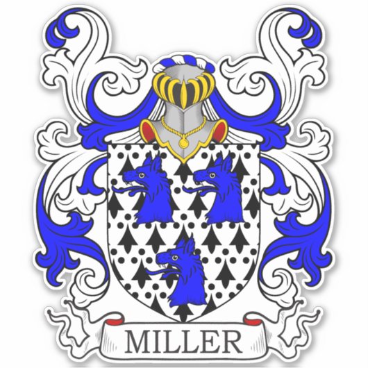 Miller Family Crest Sticker (Voorkant)