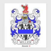Miller Family Crest Sticker (Vel)