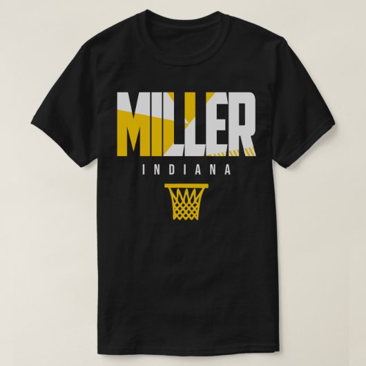 Miller Indiana Basketbal T-shirt (Design voorkant)