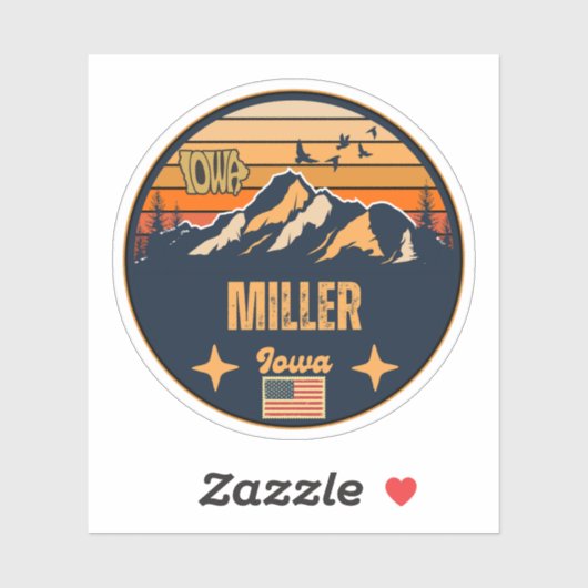 Miller, Iowa Sticker (Vel)
