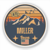 Miller, Iowa Sticker (Voorkant)