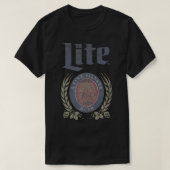 Miller Lite Worn  Beer Logo Premium T-shirt (Design voorkant)