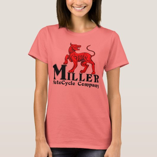 Miller Motocycle Dames ringer T T-shirt (Voorkant)