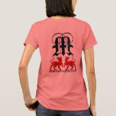 Miller Motocycle Dames ringer T T-shirt (Achterkant)