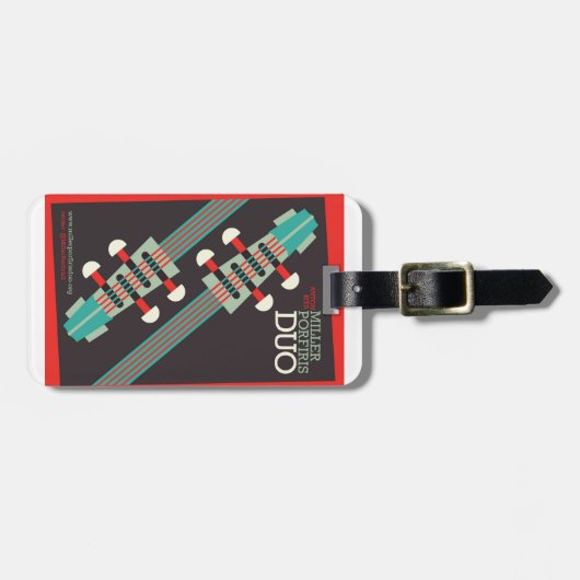 Miller-Porfiris Duo-bagage Bagagelabel (Voorkant horizontaal)