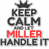 MILLER STICKER (Voorkant)