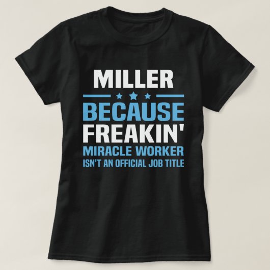 Miller T-shirt (Design voorkant)