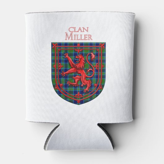 Miller Tartan Scottish Plaid Lion Rampant Blikjeskoeler (Voorkant)