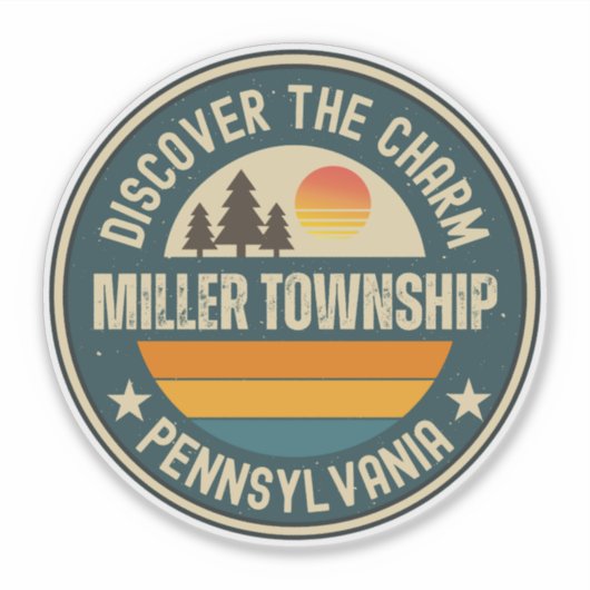 Miller township, Pennsylvania Sticker (Voorkant)