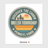 Miller township, Pennsylvania Sticker (Vel)