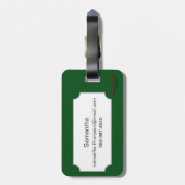 Miller: Zonnebloem Bagagelabel (Achterkant verticaal)