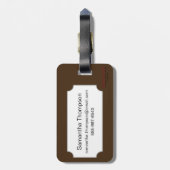 Miller: Zonnebloem Bagagelabel (Achterkant verticaal)