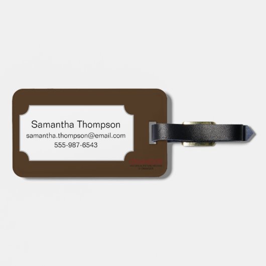 Miller: Zonnebloem Bagagelabel (Achterkant horizontaal)