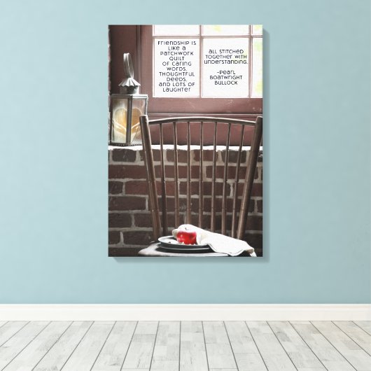 Millers Friendship-stoel Wrapped Canvas (Insitu (Houten vloer))