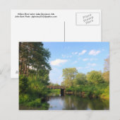 Millers rivier nabij het Dennison-meer, Massachuse Briefkaart (Voorkant / Achterkant)