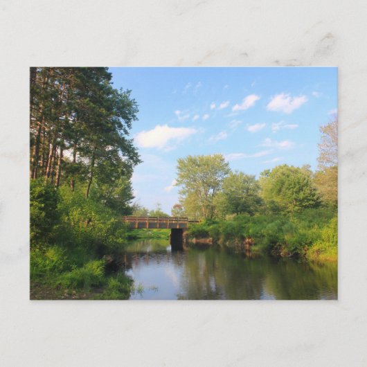 Millers rivier nabij het Dennison-meer, Massachuse Briefkaart (Voorkant)