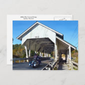 Miller's run Covered Bridge, Lyndon, Vermont Briefkaart (Voorkant / Achterkant)