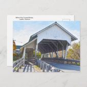 Miller's run Covered Bridge, Lyndon, Vermont Briefkaart (Voorkant / Achterkant)