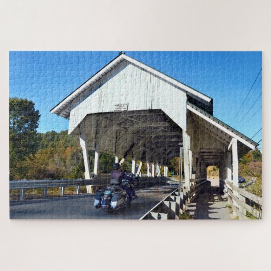Miller's run Covered Bridge, Lyndon, Vermont Legpuzzel (Horizontaal)