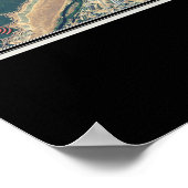 Millerton Lake California Satellite Map Poster (Hoek)