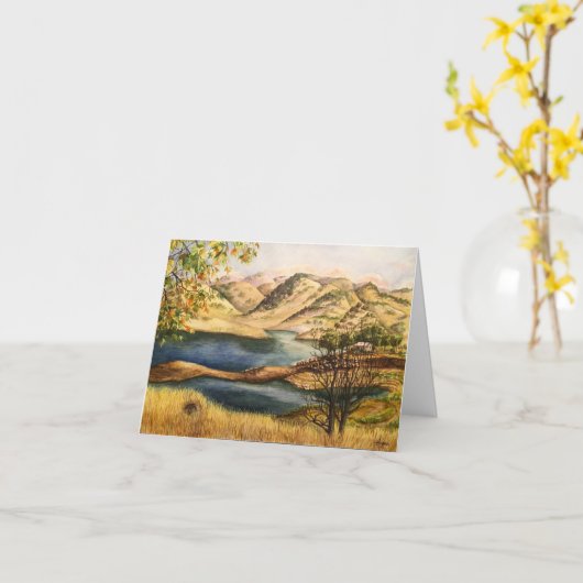 "Millerton Lake" Kaart (Gele Bloem)