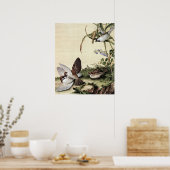 Millet bloemen en sojabonen bloesems Fine Art Poster (Keuken)