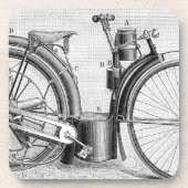 Millet Motorcycle, 1895 Bier Onderzetter (Voorkant)