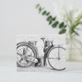 Millet Motorcycle, 1895 Briefkaart (Staand voorkant)