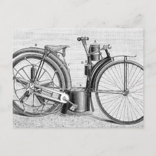 Millet Motorcycle, 1895 Briefkaart