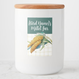 Millet Theme Treat Food Label Voedselcontainer Etiket