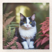 Millie de Ragdoll kat, Glazen Onderzetter (Voorkant)