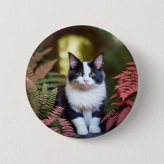 Millie de Ragdoll kat, Ronde Button 5,7 Cm (Voorkant)