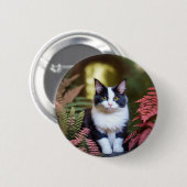 Millie de Ragdoll kat, Ronde Button 5,7 Cm (Voorkant /achterkant)