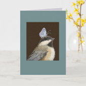 Millie de zwarte cichoreikaart kaart (Gele Bloem)