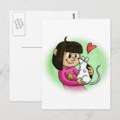 Millie en Cupcake Briefkaart (Voorkant / Achterkant)