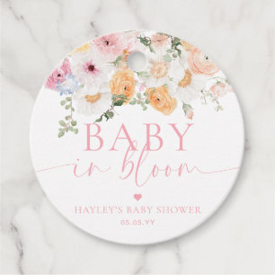 Millie Floral Baby in Bloom Baby shower Bedankjes Labels