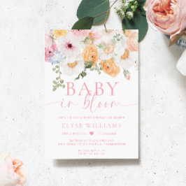 Millie Floral Baby in Bloom Baby shower Kaart