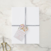 Millie Floral Baby shower bestrooid met liefde Cadeaulabel (Met Touw)