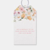 Millie Floral Baby shower bestrooid met liefde Cadeaulabel (Achterkant)