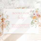 Millie Floral Baby shower Boeken voor Baby Verzoek Informatiekaartje