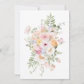 Millie Floral Baby shower Kaart (Achterkant)