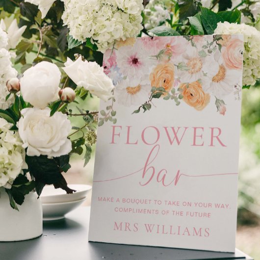 Millie Floral Bloem Bar Teken Poster