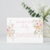 Millie Floral Boeken voor Baby Request Kaart (Staand voorkant)