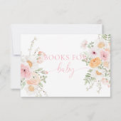 Millie Floral Boeken voor Baby Request Kaart (Achterkant)
