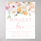 Millie Floral Boeket Bar Teken Poster (Voorkant)